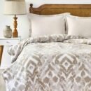 Karaca Home Arwen Μπεζ Διπλή Κουβέρτα