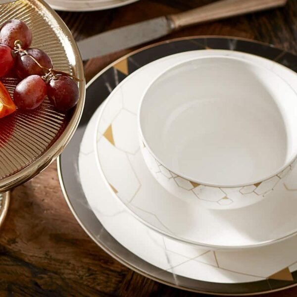 Σετ Σερβίτσιο Φαγητού Πορσελάνης 6 Ατόμων 24 Τμχ