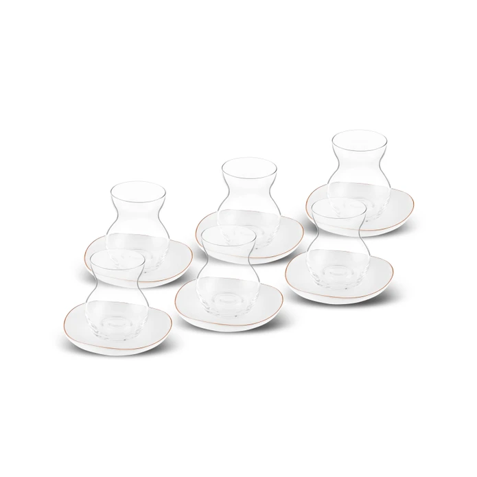 Karaca Streamline Middle Σετ 6 Ποτήρια Τσαγιού
