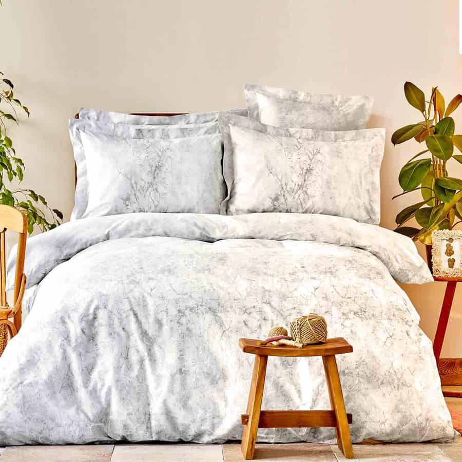 Sarah Anderson Kaori Grey Σετ Παπλωματοθήκης & Μαξιλαριών