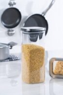 Τετράγωνο Γυάλινο Βάζο Αποθήκευσης 1700Ml