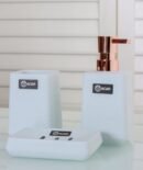 Lumea Σετ Mπάνιου Ακρυλικό Ριγέ Τετράγωνο 3Τμχ.