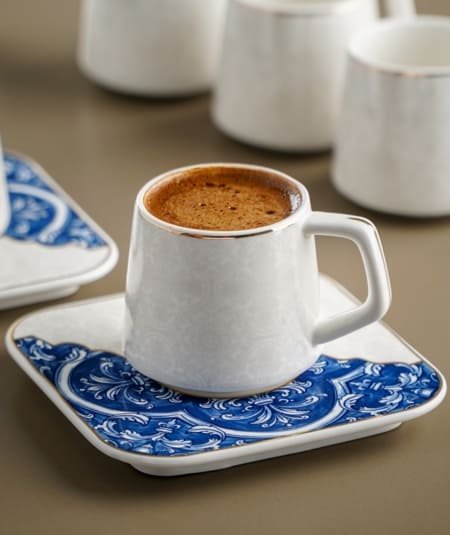 Φλυτζάνια Ελληνικού Καφέ Πορσελάνης 6Τμχ.