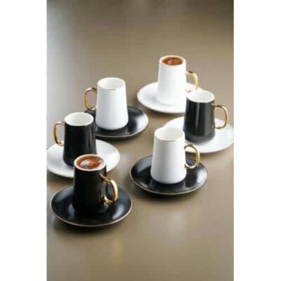 Hypnos Φλυτζάνια Ελληνικού Καφέ Πορσελάνης 6Τμx