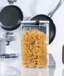 Τετράγωνο Γυάλινο Βάζο Αποθήκευσης 1200ml