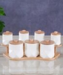 Σετ Μπαχαρικών Από Πορσελάνη 7Τμχ.