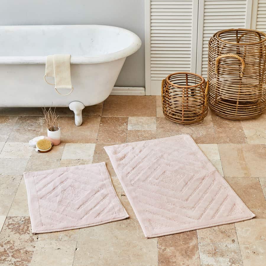 Karaca Home Amelia Βαμβακερό Χαλάκι Μπάνιου 2Τμχ.