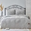 Karaca Home Coline Gray Σετ Κουβερλί Διπλό Πλεκτό