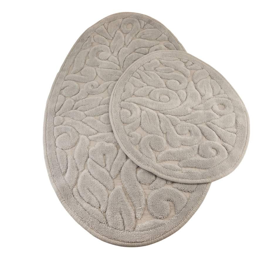 Karaca Home Midi Γκρι Πατάκια Μπάνιου 2Τμχ.