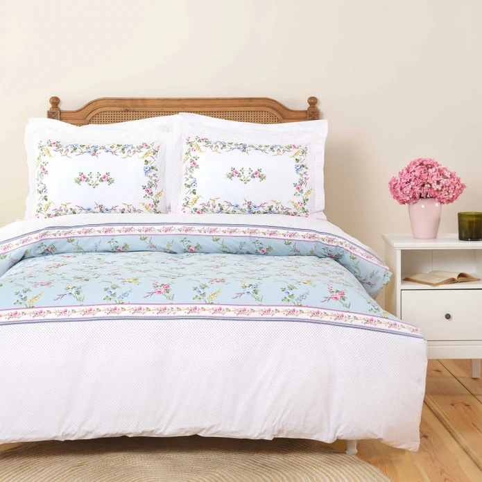 Σετ Παπλωματοθήκη Διπλή100% Βαμβακερή