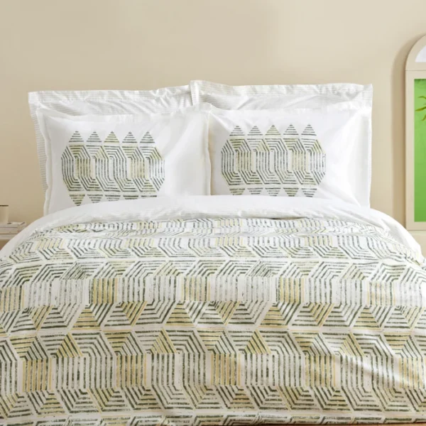 Karaca Home Jenik 100% Cotton Σετ Σεντόνι & Παπλωματοθήκη - Διπλό Κρεβάτι