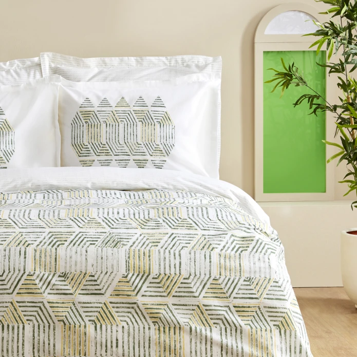 Karaca Home Jenik 100% Cotton Σετ Σεντόνι & Παπλωματοθήκη - Διπλό Κρεβάτι - Image 2