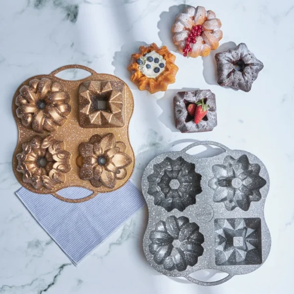 Karaca Cake Pro Φόρμα Για Κέικ Xρυσό Χρώμα Για 4 Κομμάτια- 38,5 εκ.