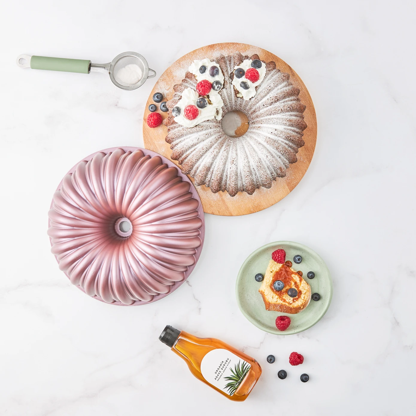 Φόρμα Κέικ Ροζ Χρώμα- 25.5 εκ.