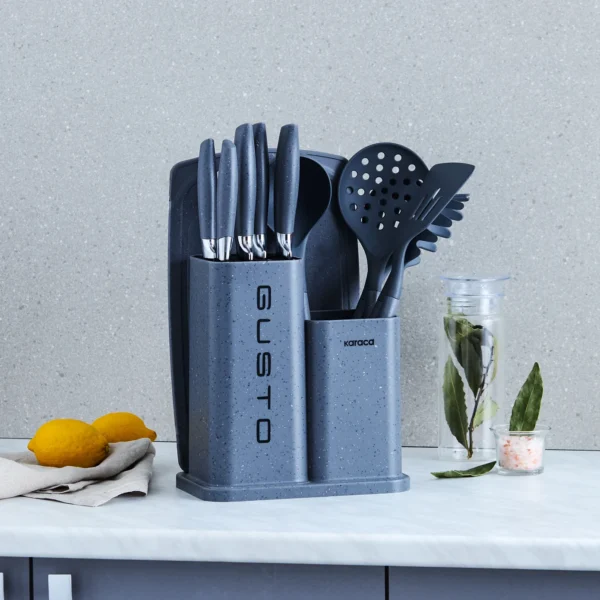 Σετ Κουζίνας & Βάση Κοπής 12Τμχ.