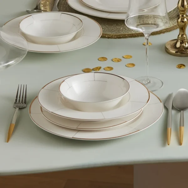 Karaca Millie Gold Σερβίτσιο 12 Ατόμων - 56 Τεμάχια