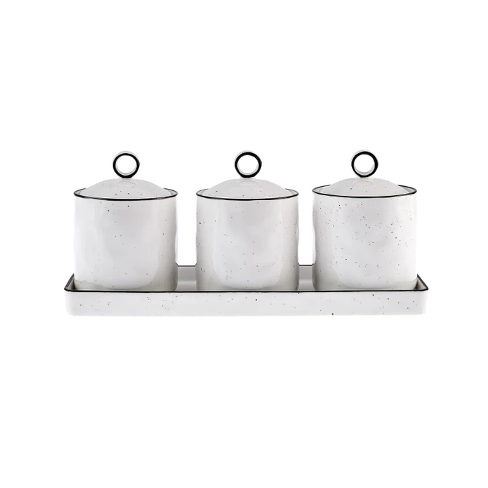 Karaca Lian Line Σετ 3 Βάζα Αποθήκευσης - Image 2