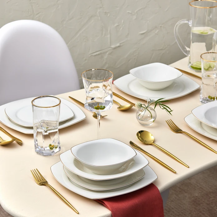 Karaca Mane Gold Σερβίτσιο 6 Ατόμων - 24 Τεμάχια