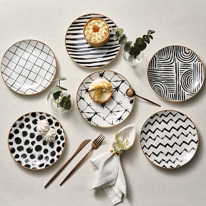 Karaca Delta Σετ 6 Πιάτα Πάστας - 19 εκ.