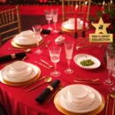 Karaca Red Carpet New Streamline Hole Gold Σερβίτσιο 12 Ατόμων - 59 Τεμάχια