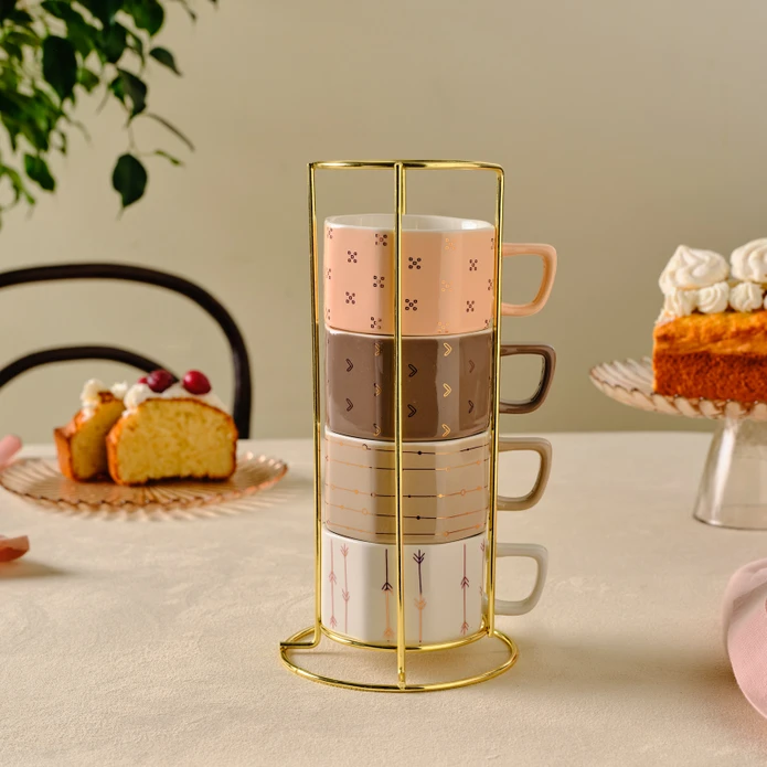 Κaraca Versay Σετ 4 Κούπες με Βάση 180 ml