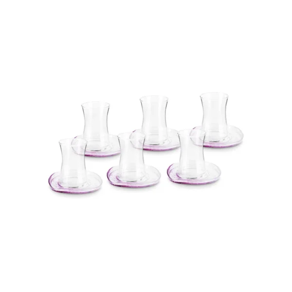 Karaca Petunya Σετ 6 Ποτήρια Τσαγιού - 165ml