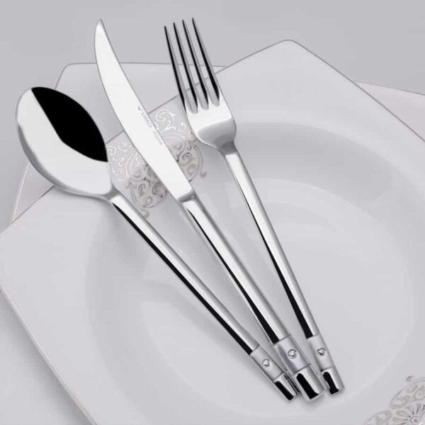 Karaca Elegance Sand New Diamond Σετ Μαχαιροπήρουνων 12 Ατόμων 84Τμχ.