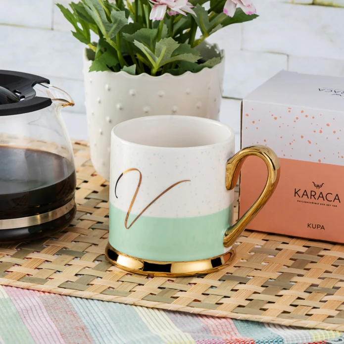 Κούπα Για Καφέ Γράμμα V