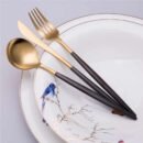 Karaca New Lydia Σετ Μαχαιροπήρουνων Για 12 Άτομα Μαύρο 60Τμχ.