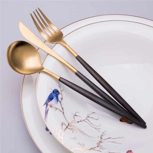 Karaca New Lydia Σετ Μαχαιροπήρουνων Για 12 Άτομα Μαύρο 60Τμχ.