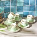 Karaca Lana Green Σετ Φλυτζάνια Καφέ 6Τμχ.