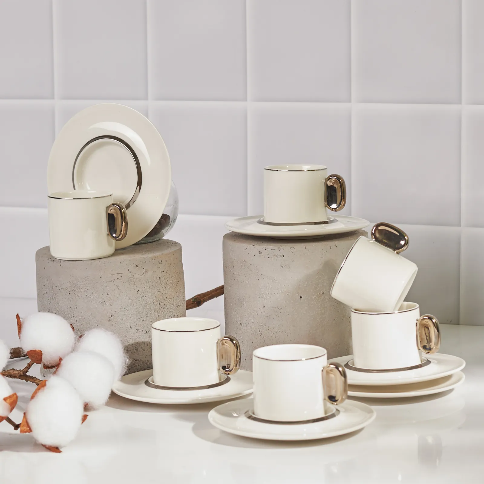 Karaca Slot Σετ 6 Φλυτζάνια Καφέ 80 ml - Image 2