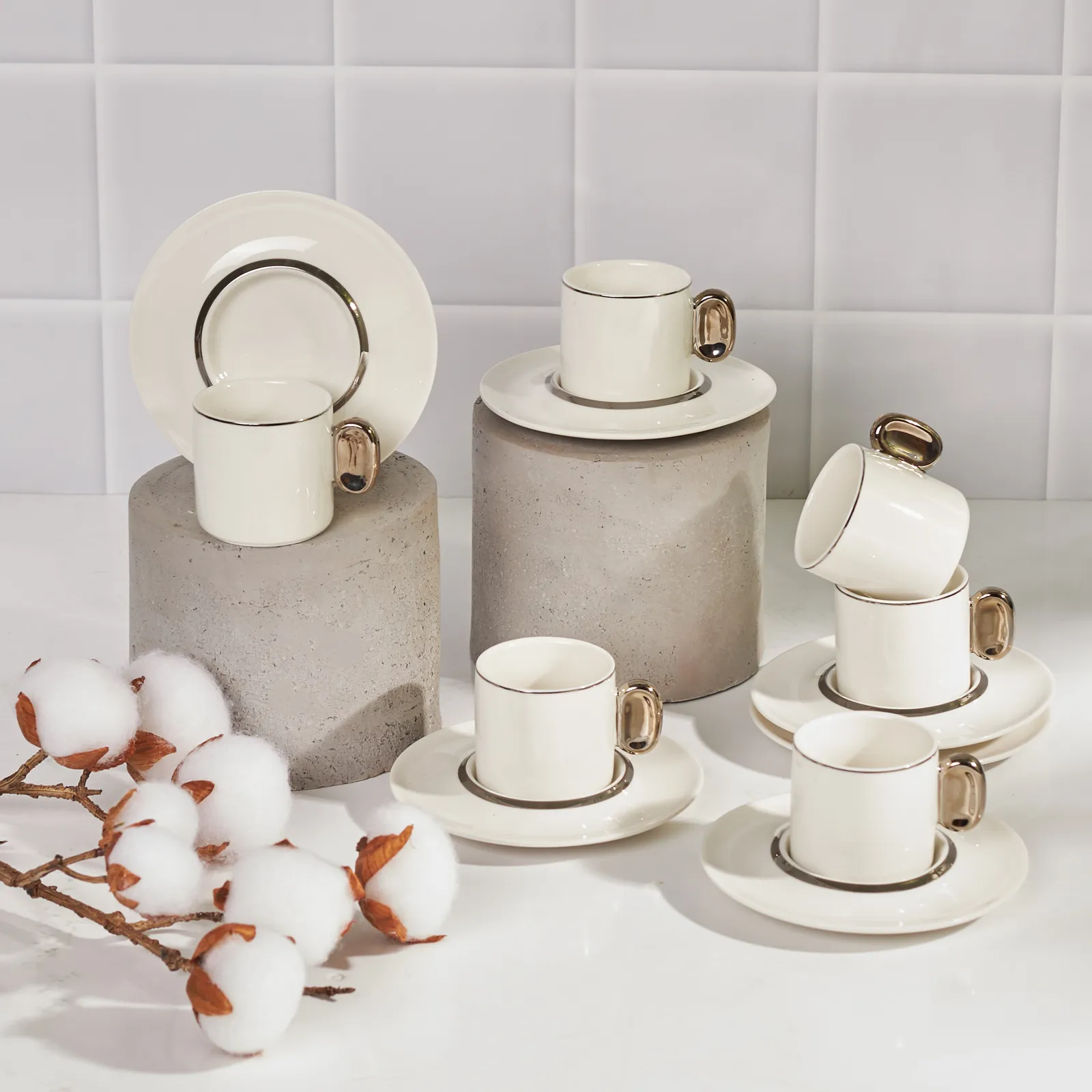 Karaca Slot Σετ 6 Φλυτζάνια Καφέ 80 ml - Image 3