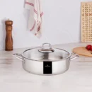 Ατσάλινη Χαμηλή Κατσαρόλα