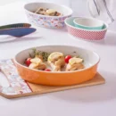 Πορτοκαλί Οβάλ Σκεύος Φούρνου 25 cm