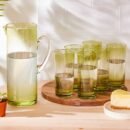 Karaca Calina Green Σετ Ποτήρια Με Κανάτα 7Τμχ.