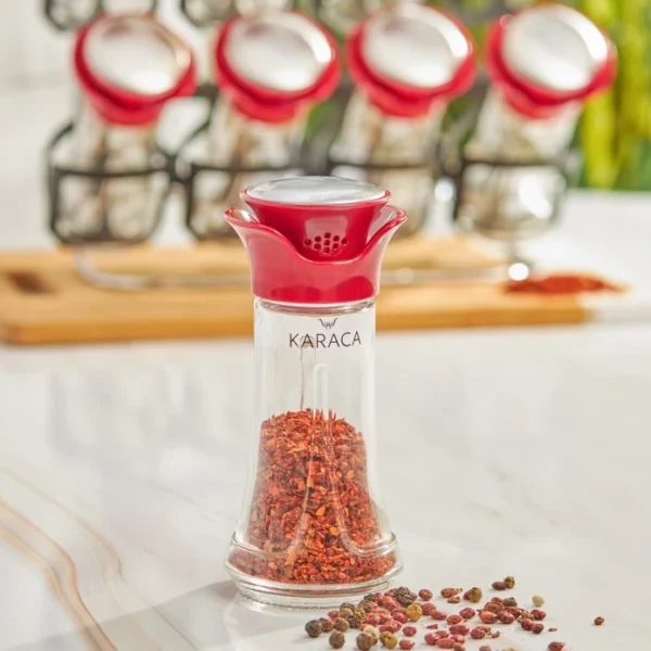 Σετ Μπαχαρικών Κόκκινο 9Tμχ