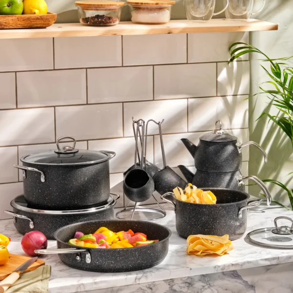 Σετ Μαγειρικών Σκευών Γκρι