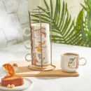 Σετ 4 Κούπες Πορσελάνης Με Βάση