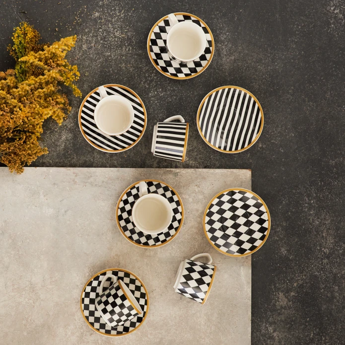 Σετ 6 Φλυτζάνια Καφέ 80 ml