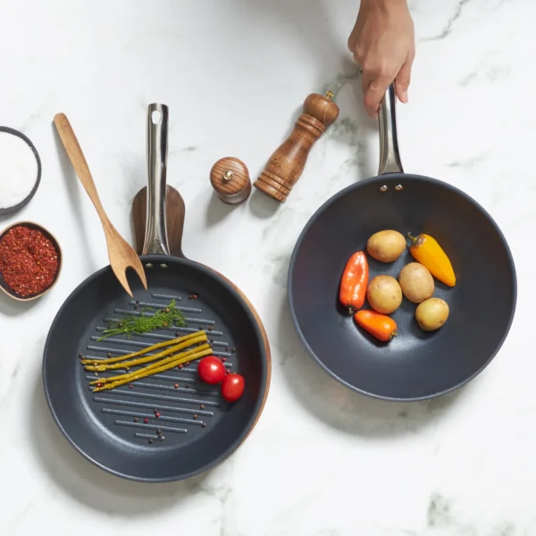 Σετ Τηγάνι Γουόκ και Γκριλ