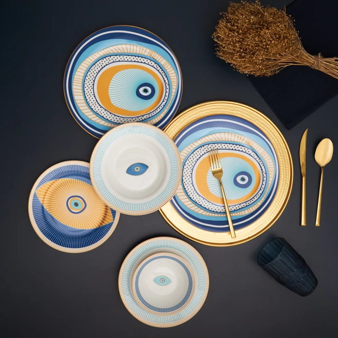 Πορσελάνινο Σερβίτσιο 6 Ατόμων 24Tμχ