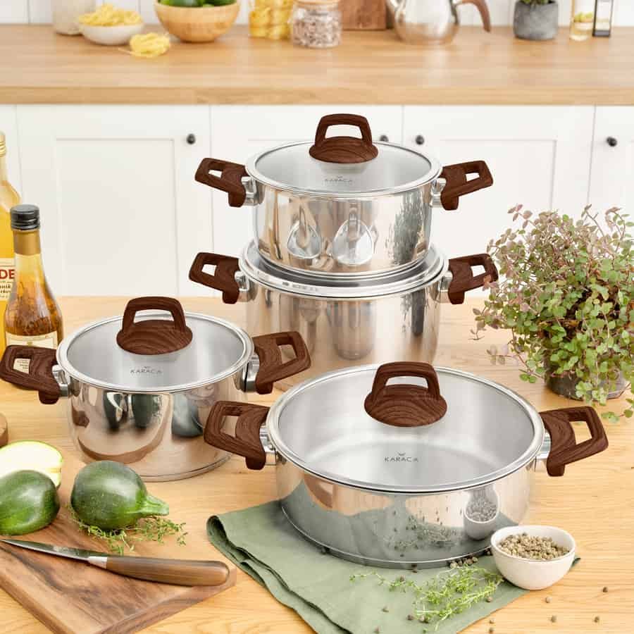 Σετ Μαγειρικά Σκεύη Από Ατσάλι 8Τμχ.