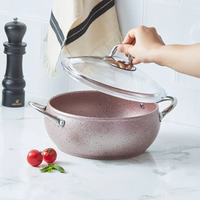 Karaca Avanos Rose Gold Bio Granite Kaτσαρόλα 24 cm - Image 2