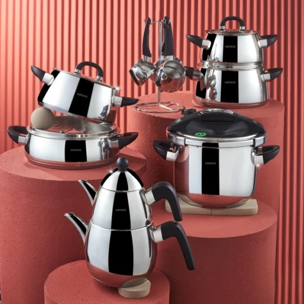 Karaca Tokyo PowerSteel 316+ Σετ Μαγειρικών Σκευών 17 Τεμάχια