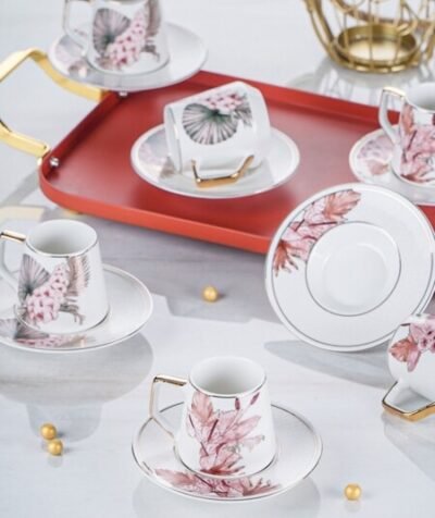 Σετ Φλυτζάνια Καφέ Από Πορσελάνη 6Tμχ.