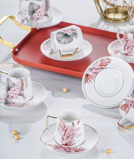 Σετ Φλυτζάνια Καφέ Από Πορσελάνη 6Tμχ.