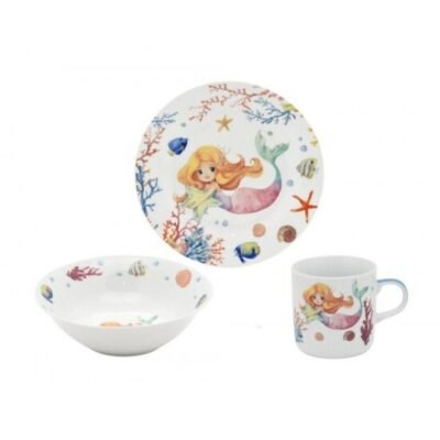 Oriana Ferelli Mermaid Σετ Πρωινού Παιδικό - 3 Τεμάχια