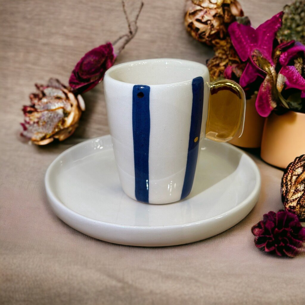 Χειροποίητα Σετ 2 Φλυτζάνια Καφέ - 100 ml