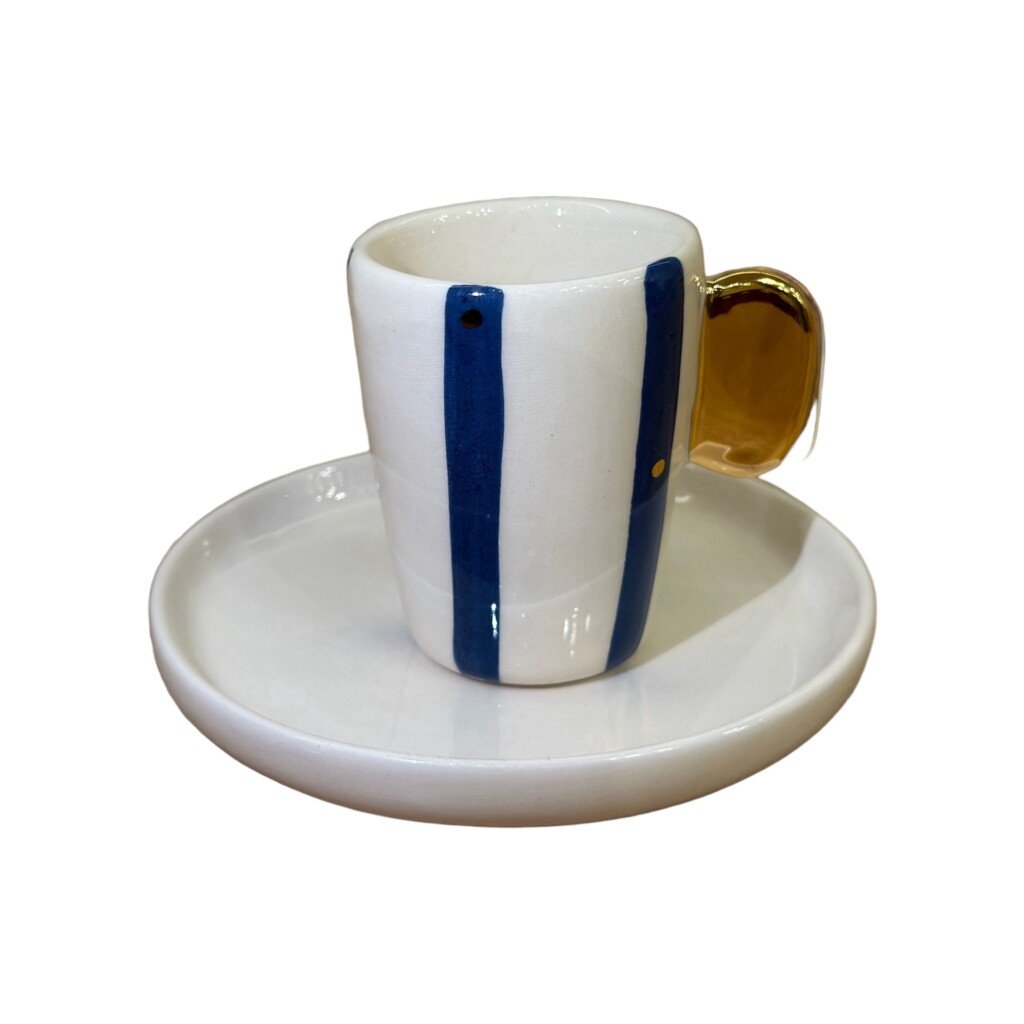 Χειροποίητα Σετ 2 Φλυτζάνια Καφέ - 100 ml - Image 3